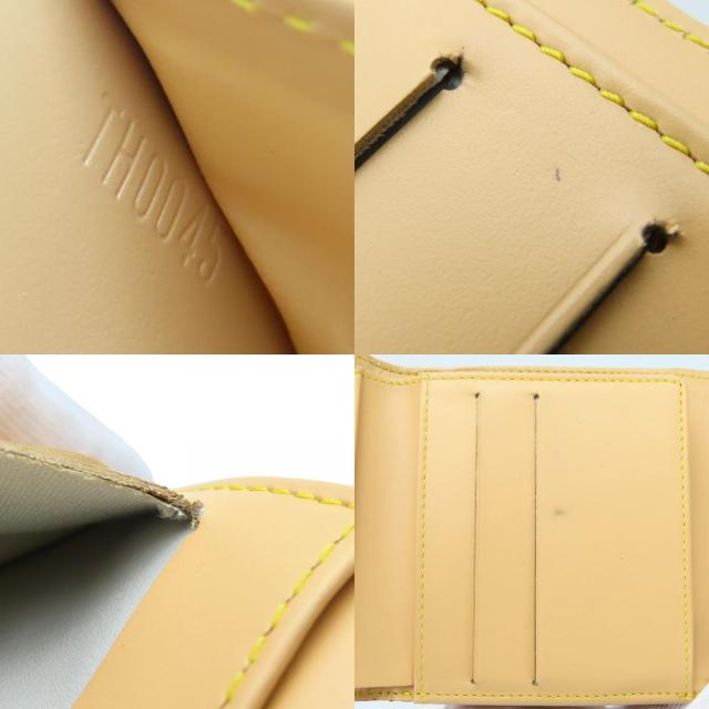 中古 ルイ・ヴィトン 二つ折り財布 ポルトモネ・ビエ カルトクレディ M92983 モノグラムマルチカラー ブロン ホワイト Wホック コンパクト 普段使い レディース 女性 LOUIS VUITTON_6