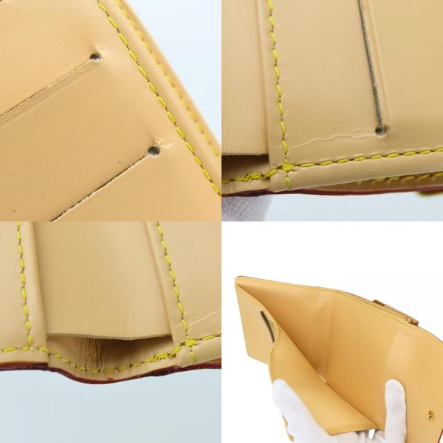 中古 ルイ・ヴィトン 二つ折り財布 ポルトモネ・ビエ カルトクレディ M92983 モノグラムマルチカラー ブロン ホワイト Wホック コンパクト 普段使い レディース 女性 LOUIS VUITTON_7