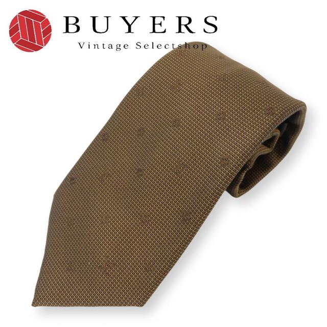 中古 ルイ・ヴィトン ネクタイ モノグラム シルク ブラウン系 スーツ