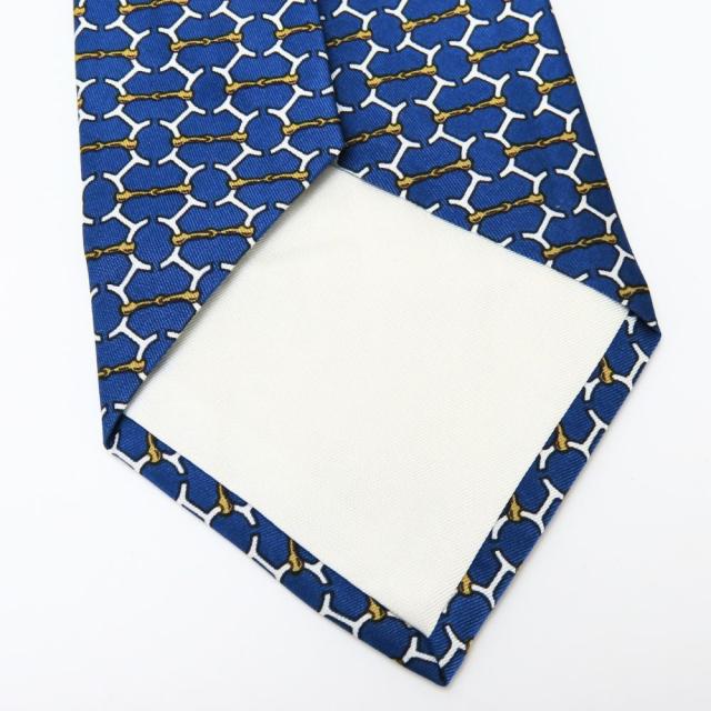 送料無料 HERMES エルメス ネクタイ シルク ブルー系 HERMES エルメス