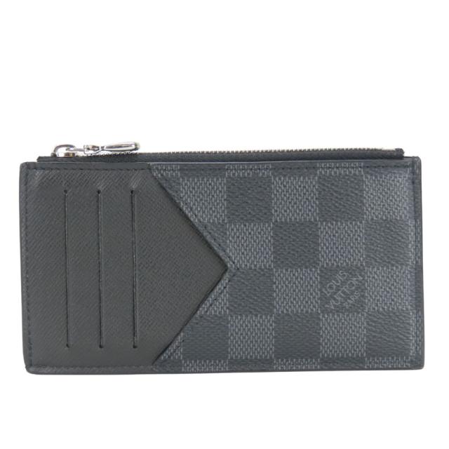 Louis Vuitton カードケース シルバー/ブラック LOUIS VUITTON (ルイ