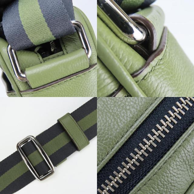 ✨️美品✨️ COACH ショルダーバッグ メンズ カーキ レザー 送料無料 新品未使用 COACH コーチ メンズ ショルダーバッグ