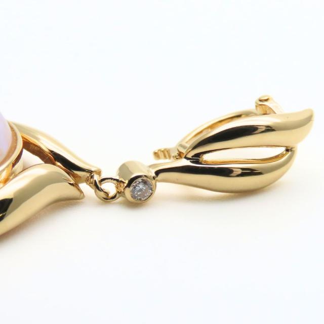 ＊K18 マベパール ダイヤ ネックレス＊18金 真珠 パール TASAKI 【送料無料】タサキ 田崎真珠 K18 マベパール ネックレス☆新品