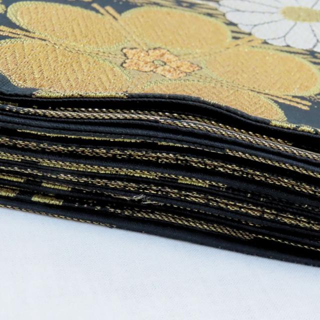 【中古】 袋帯 正絹 ブラウン 草花柄 和服 和装 呉服 和服 きもの レディース 女性 中古】 袋帯 正絹 ブラウン 草花柄 和服 和装 呉服 和服 きもの