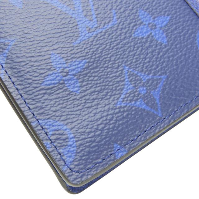 中古 ルイ・ヴィトン 長財布 ポルトフォイユ・ブラザ M30297 タイガラマ タイガ モノグラム コバルト ブルー系 二つ折り 小銭入れ 普段使い メンズ 男性 LOUIS VUITTON_4