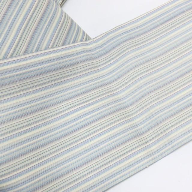 中古 半幅帯 紗半幅 長尺 正絹(金銀糸除く) ホワイト ライトグリーン ライトブルー ライトパープル 小袋帯 夏 涼しげ 和装 呉服 和服 きもの レディース 女性 中古 半幅帯 紗半幅 長尺 正絹(金銀糸除く) ホワイト ライトグリーン