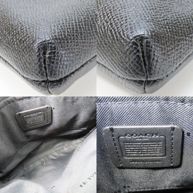 中古 コーチ ショルダーバッグ 41320 レザー ブラック ゴールド金具