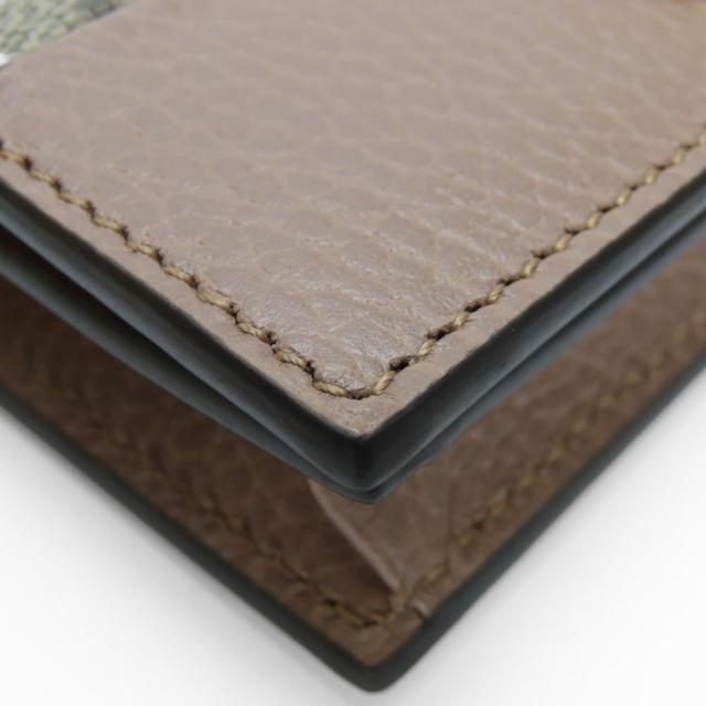 中古 極美品 グッチ 二つ折り財布 658610 GGマーモント GGスプリームキャンバス レザー ダスティングピンク ベージュ ゴールド金具 バイカラー コンパクトウォレット レディース 女性 GUCCI_4