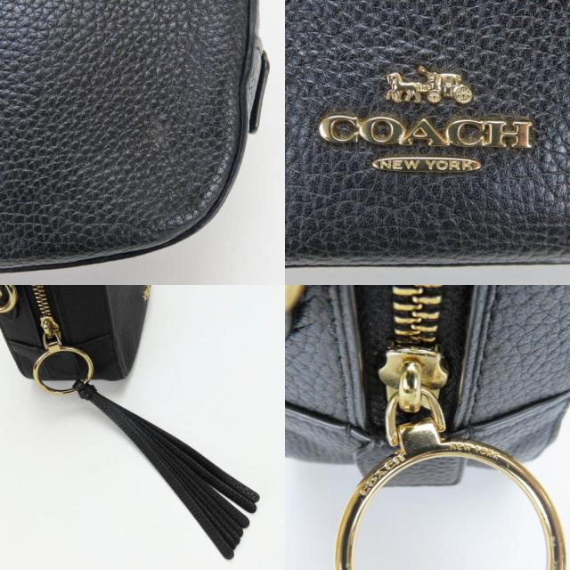 中古 コーチ ショルダーバッグ 29411 カメラバッグ レザー ブラック