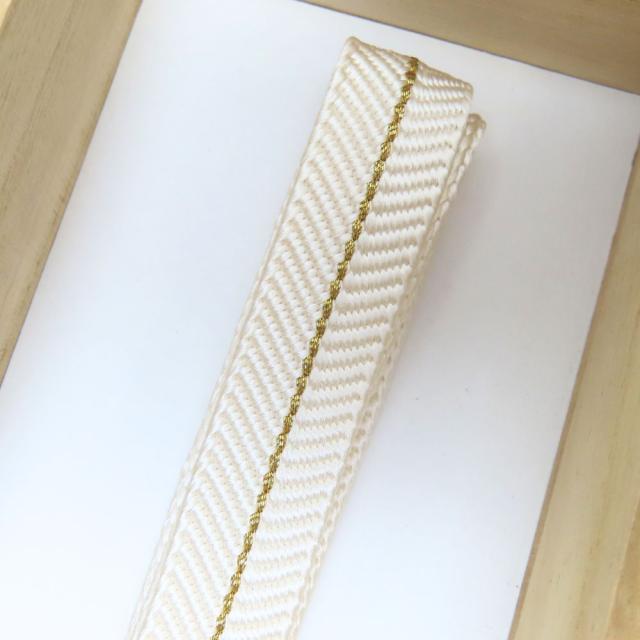 中古 帯締め 伝統工芸 正絹(金銀糸除く) ホワイト ゴールド 誉田屋源兵衛 和装小物 日光東照宮純金糸 和装 呉服 和服 きもの レディース 女性 中古 帯締め 伝統工芸 正絹(金銀糸除く) ホワイト ゴールド 誉田屋