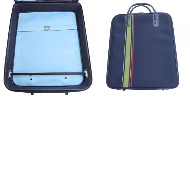 【中古】未使用 和装バッグ 小物8点セット 着物持ち運び用 喪服用 ナイロン レーヨン 絹 など 紺 黒 着物一式収納 縦型 自立型 和装 呉服 和服 きもの レディース 女性 中古 未使用 和装バッグ 小物8点セット 着物持ち運び用 喪服用
