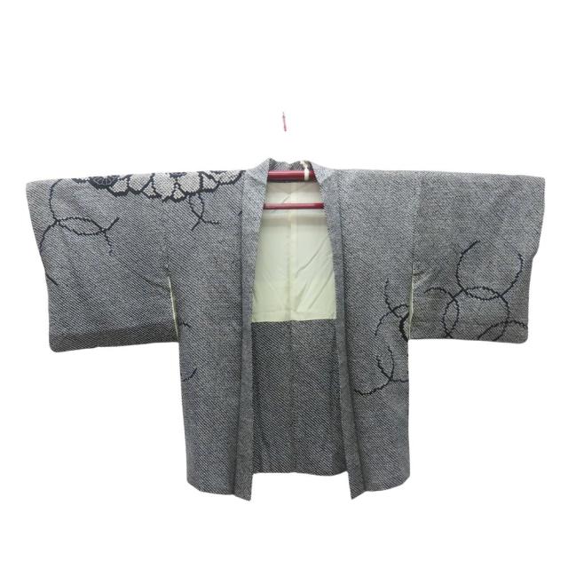 【中古】 羽織 総絞り 正絹(金銀糸除く) 黒 和装 呉服 和服 きもの レディース 女性 中古 羽織 総絞り 正絹(金銀糸除く) 黒 和装 呉服 和服 きもの