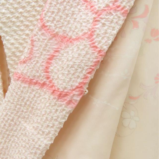 中古 羽織 総絞り 正絹(金銀糸除く) ピンク系 可愛い お洒落 和装 呉服