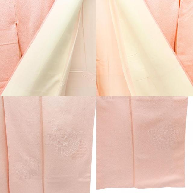 【中古】 色無地 附下 スワトウ刺繍 正絹 ピンク 和装 呉服 和服 きもの レディース 女性 中古 色無地 附下 スワトウ刺繍 正絹 ピンク 和装 呉服 和服 きもの