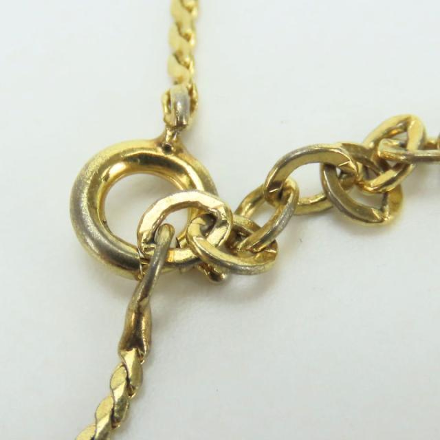 中古 クリスチャンディオール ネックレス メタル ラインストーン ゴールド CDロゴ メッキ アクセサリー レディース 女性 Christian Dior_7