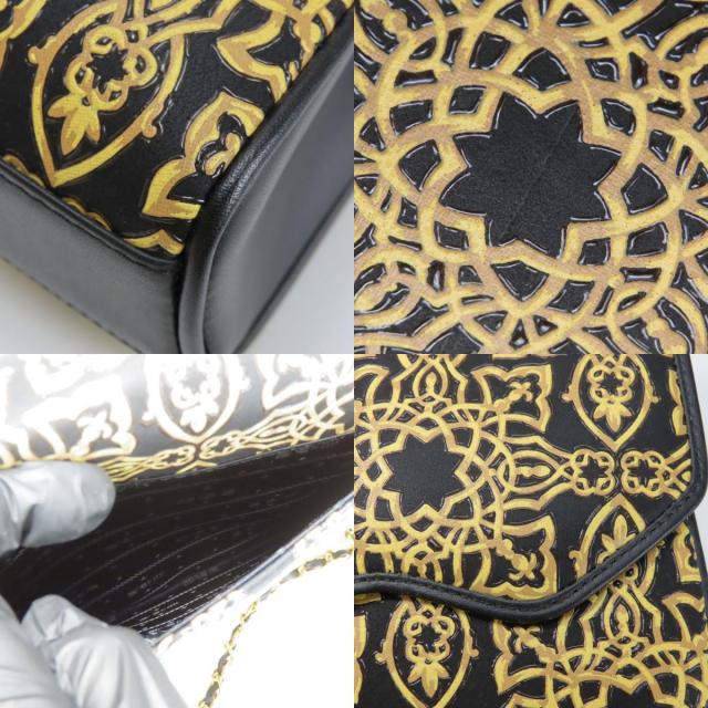 中古 印傳屋 ショルダーバッグ 甲州 キナート kinart レザー 鹿革