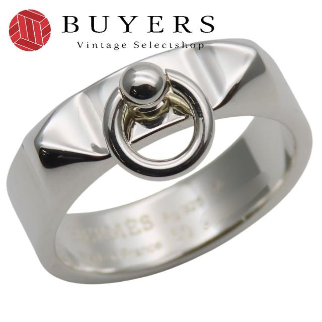 中古 エルメス リング・指輪 コリエ ド シアン PM 50 シルバー925 約4.6g シルバー アクセサリー レディース 女性 HERMES