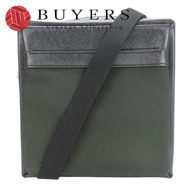 中古 ルイ・ヴィトン ショルダーバッグ サヤン M30902 タイガ アルドワーズ ダークモスグリーン 斜め掛け カジュアル 普段使い オシャレ メンズ 男性 LOUIS VUITTON