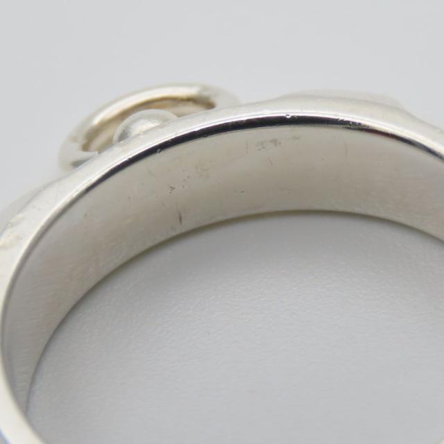 中古 エルメス リング・指輪 コリエ・ド・シアン PM 58 シルバー925 約5.0g シルバー スタッズ アクセサリー メンズ 男性 HERMES_7