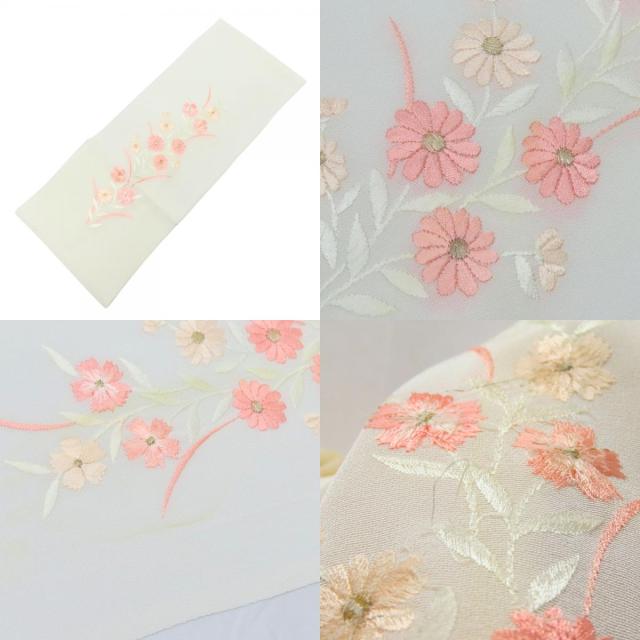 中古 訪問着・付下 3点セット 襦袢・半襟付き 正絹 ピンク ホワイト 絞り 和装 呉服 和服 きもの レディース 女性_8