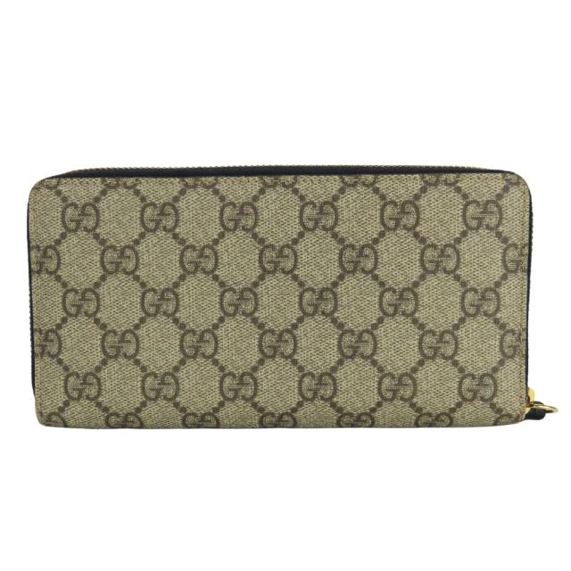 中古 グッチ 長財布（ラウンドファスナー） 456117 GGマーモント GG