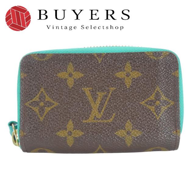 中古 ルイ・ヴィトン カードケース ミュルティカルト M60910 モノグラム テュルコワーズ ブルー系 ブラウン 小物 レディース 女性 LOUIS VUITTON 中古 ルイ・ヴィトン カードケース ミュルティカルト M60910