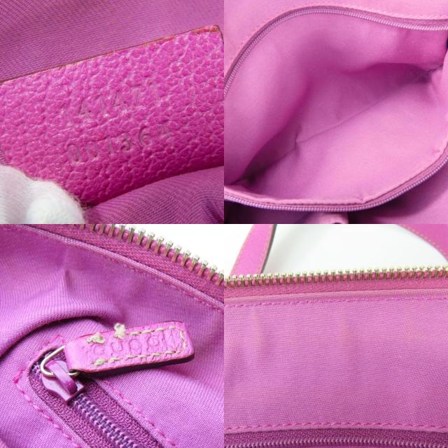 中古 グッチ ハンドバッグ 141471 GGキャンバス レザー パープル系 ベージュ ミニ カジュアル レディース 女性 GUCCI_7