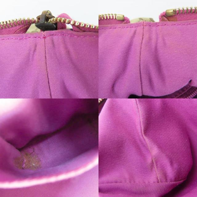 中古 グッチ ハンドバッグ 141471 GGキャンバス レザー パープル系 ベージュ ミニ カジュアル レディース 女性 GUCCI_8
