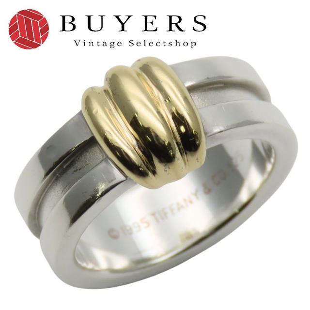 中古 ティファニー リング・指輪 グルーブドウィズ3ロウ シルバー925