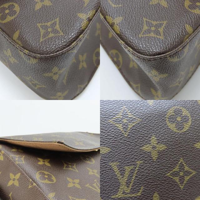 中古 ルイ・ヴィトン ショルダーバッグ ミニルーピング M51147 モノグラム ヌメ革 ブラウン 肩掛け レディース 女性 LOUIS VUITTON_5