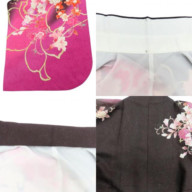 【中古】 振袖 正絹(金銀糸除く) ダークブラウン系 ピンク ラメ地 成人式 和装 呉服 和服 きもの レディース 女性 楽天市場】【中古】 振袖 正絹(金銀糸除く) ダークブラウン系 ピンク