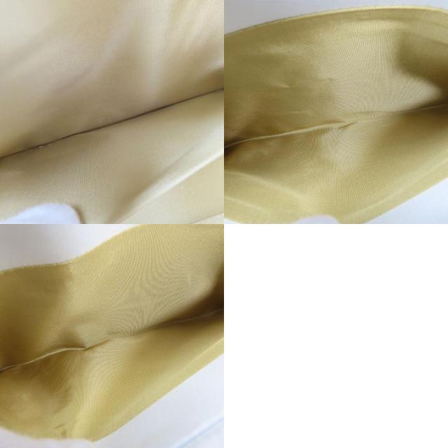 中古 未使用展示品 和装バッグ 利休 正絹(金銀糸除く) ポリエステル レーヨン ホワイト ゴールド ハンドバッグ 沙織 和装 呉服 和服 きもの レディース 女性_9