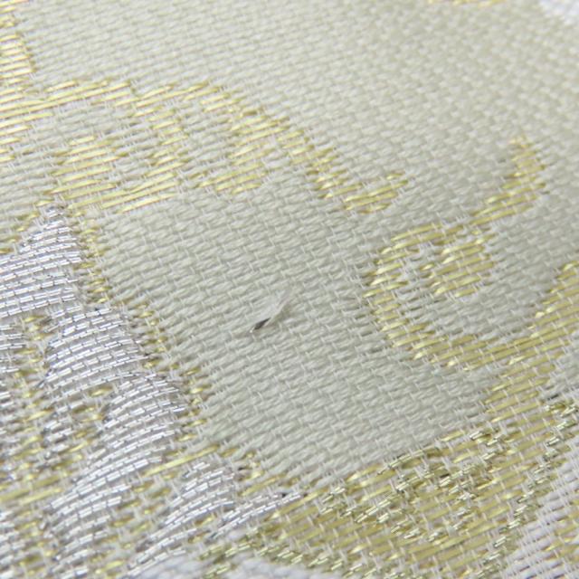 中古 未使用展示品 和装バッグ 利休 正絹(金銀糸除く) ポリエステル レーヨン ホワイト ゴールド ハンドバッグ 沙織 和装 呉服 和服 きもの レディース 女性_6