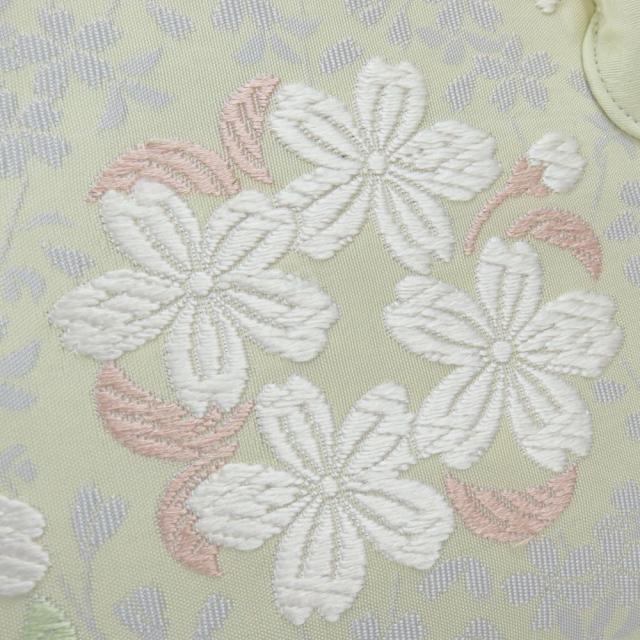 中古 未使用展示品 和装バッグ 利休バッグ 正絹(金銀糸除く) ポリエステル レーヨン ホワイト ゴールド ハンドバッグ 沙織 和装 呉服 和服 きもの レディース 女性_6