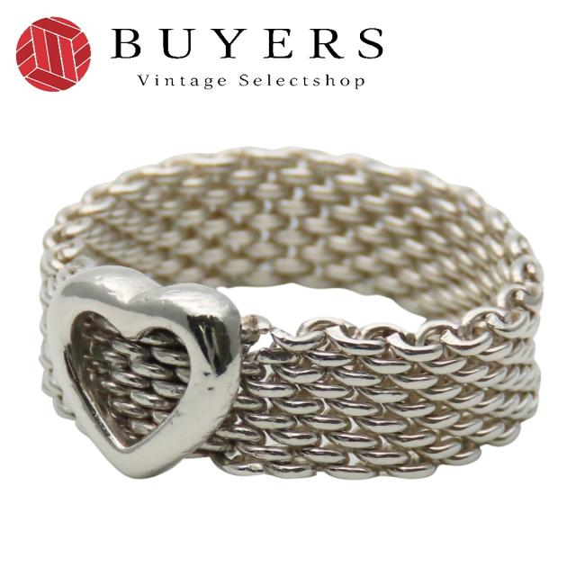 中古 ティファニー リング・指輪 サマセット ハート シルバー925 約4.8g シルバー アクセサリー レディース 女性 TIFFANY&Co.