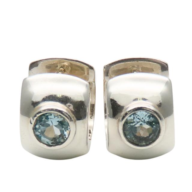 中古 フォリフォリ ピアス シルバー925 ラインストーン K18YG 約9.7g 