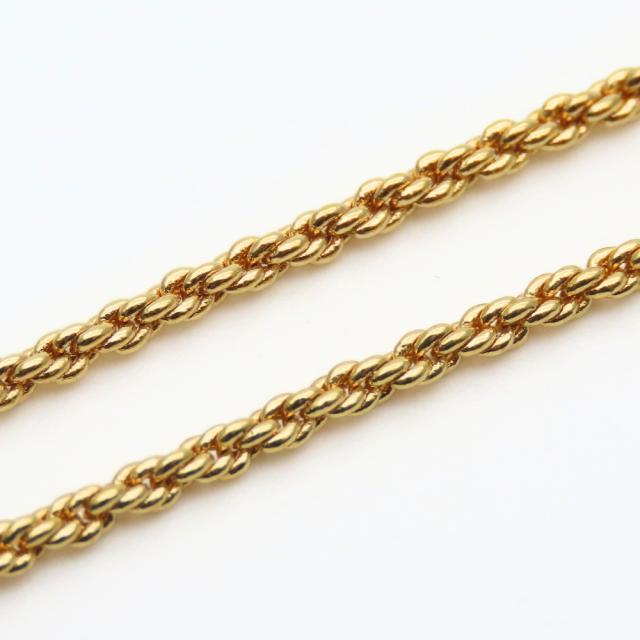 中古 クリスチャンディオール ネックレス CDロゴ メタル ゴールド メッキ GP アクセサリー レディース 女性 Christian Dior_5