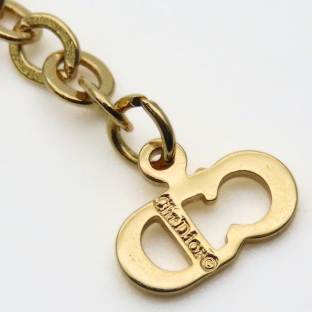 中古 クリスチャンディオール ネックレス CDロゴ メタル ゴールド メッキ GP アクセサリー レディース 女性 Christian Dior_8