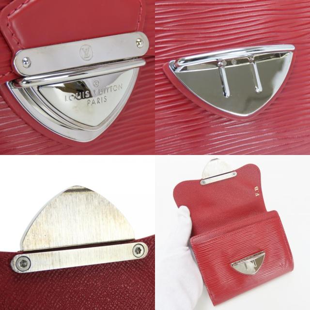 【中古】 ルイ・ヴィトン 三つ折り財布 ポルトフォイユ　ジョイ M6658M エピレザー ルビー シルバー金具 普段使い 小物 レディース 女性 LOUIS VUITTON 中古 ルイ・ヴィトン 三つ折り財布 ポルトフォイユ ジョイ M6658M