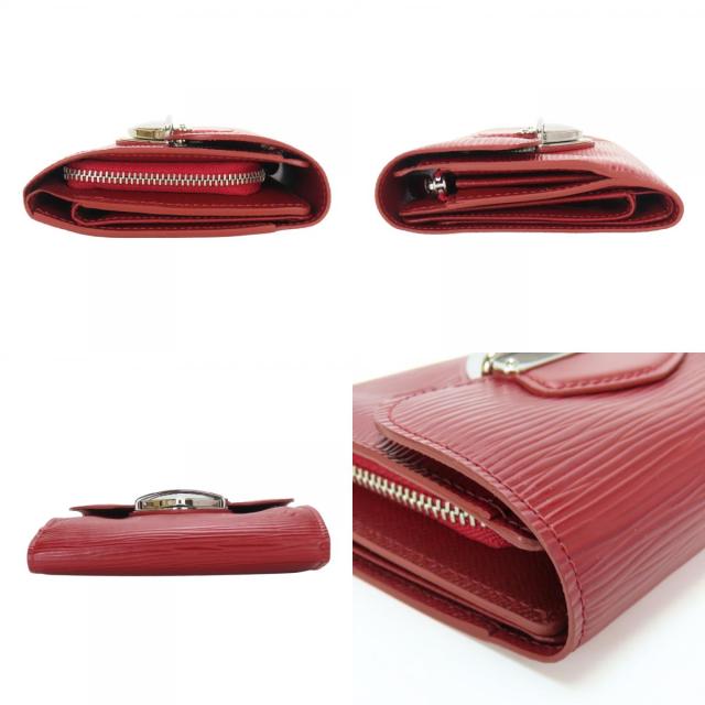 【中古】 ルイ・ヴィトン 三つ折り財布 ポルトフォイユ　ジョイ M6658M エピレザー ルビー シルバー金具 普段使い 小物 レディース 女性 LOUIS VUITTON 中古 ルイ・ヴィトン 三つ折り財布 ポルトフォイユ ジョイ M6658M