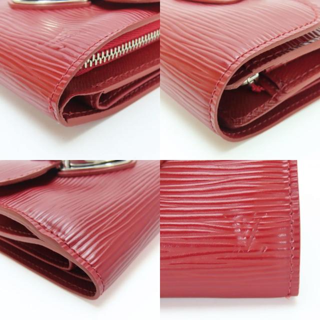 【中古】 ルイ・ヴィトン 三つ折り財布 ポルトフォイユ　ジョイ M6658M エピレザー ルビー シルバー金具 普段使い 小物 レディース 女性 LOUIS VUITTON 中古 ルイ・ヴィトン 三つ折り財布 ポルトフォイユ ジョイ M6658M