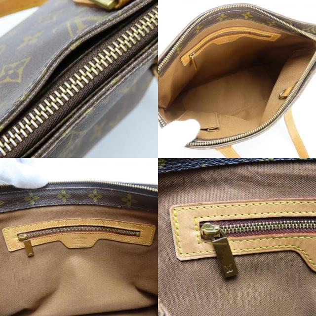 中古 ルイ・ヴィトン トートバッグ カバピアノ M51148 モノグラム ヌメ革 ブラウン 肩掛け 人気 定番 レディース 女性 LOUIS VUITTON_7