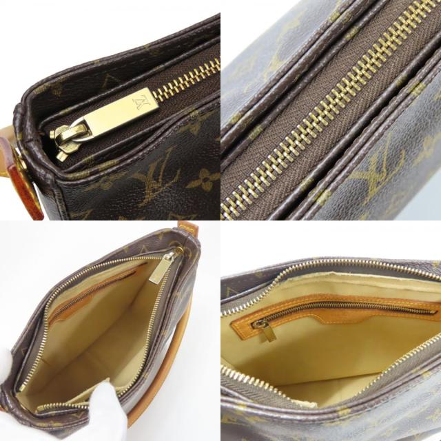 中古 ルイ・ヴィトン ショルダーバッグ ルーピングMM M51146 モノグラム ヌメ革 ブラウン 肩掛け 普段使い ワンショルダー made in USA レディース 女性 LOUIS VUITTON_7