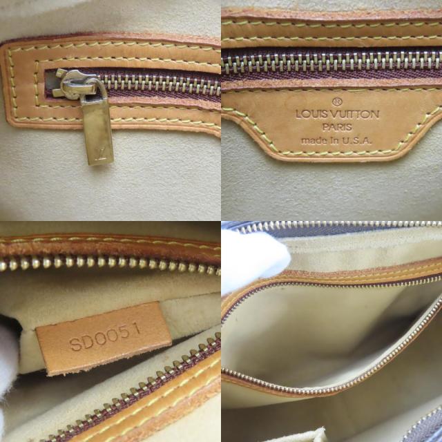 中古 ルイ・ヴィトン ショルダーバッグ ルーピングMM M51146 モノグラム ヌメ革 ブラウン 肩掛け 普段使い ワンショルダー made in USA レディース 女性 LOUIS VUITTON_8