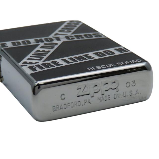 中古 美品 ジッポ ライター レスキュースクアッド メタル シルバー ブラック 小物 喫煙具 メンズ 男性 ZIPPO_6