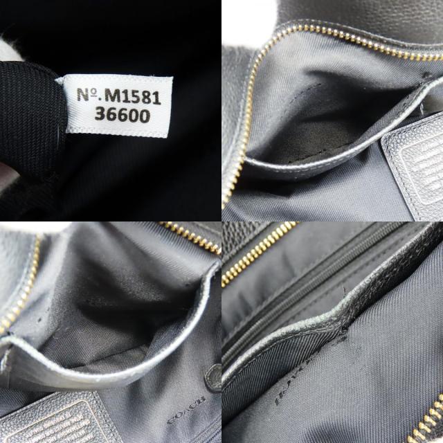 中古 コーチ トートバッグ 36600 レザー ブラック ゴールド金具 肩掛け チェーン レディース 女性 COACH_8