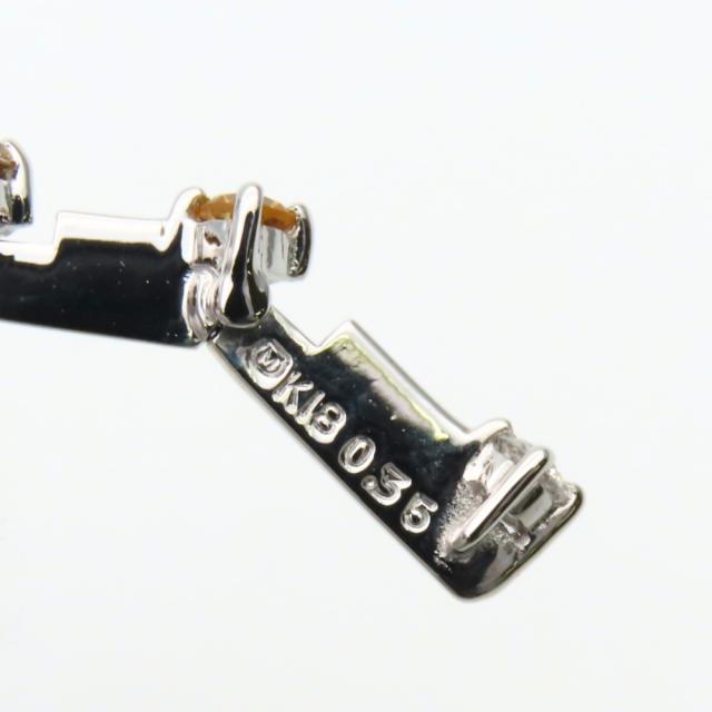 中古 ミキモト ネックレス オメガ チョーカー K18WG ダイヤモンド 約5.7g ホワイトゴールド レディース 女性 MIKIMOTO_7