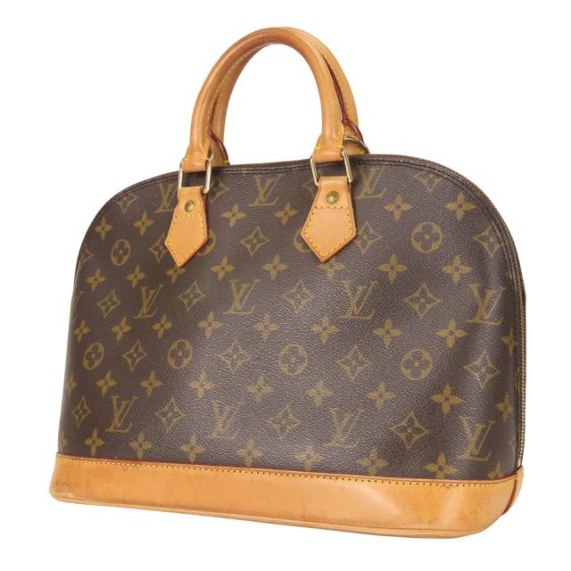中古 ルイ・ヴィトン ハンドバッグ アルマ M51130 モノグラム ヌメ革 ブラウン 定番 レディース 女性 LOUIS VUITTON_2