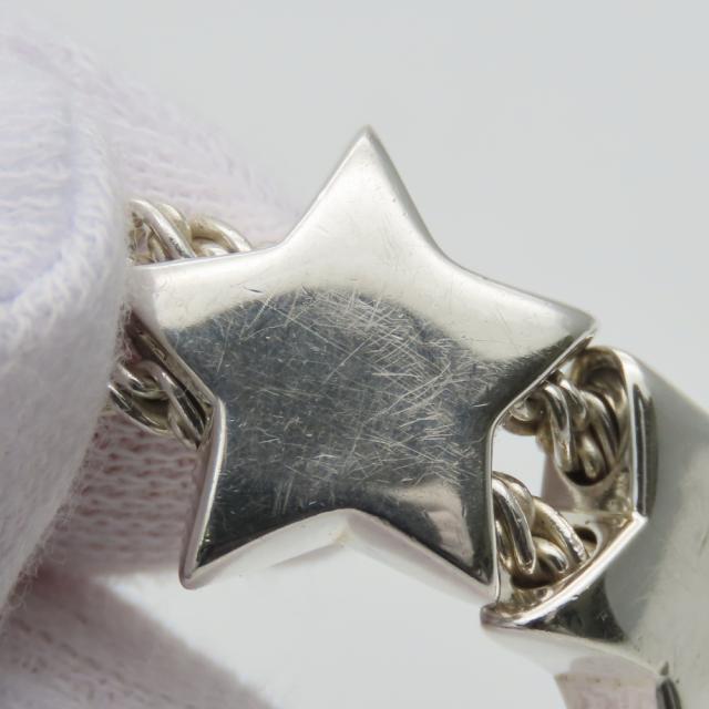 中古 ティファニー ブレスレット スター シルバー925 約24.0g シルバー 星 ダブルロープ アクセサリー レディース 女性 TIFFANY&Co.