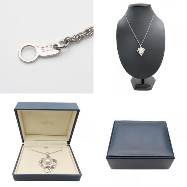 中古 タサキ ネックレス マベパール シルバー925 パール 約13.7g シルバー アクセサリー ペンダント レディース 女性 TASAKI_9